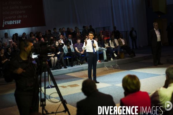 Evry, déplacement de Manuel Valls.