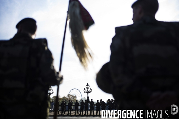 Hommage aux soldats français tués au Mali.