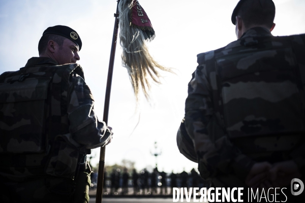 Hommage aux soldats français tués au Mali.