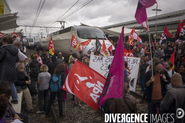 Blocage TGV Perpignan