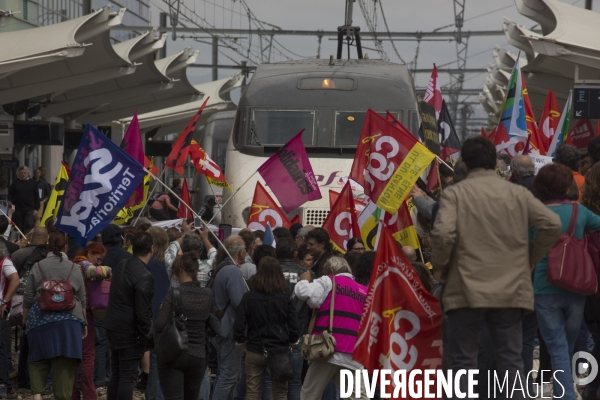 Blocage TGV Perpignan