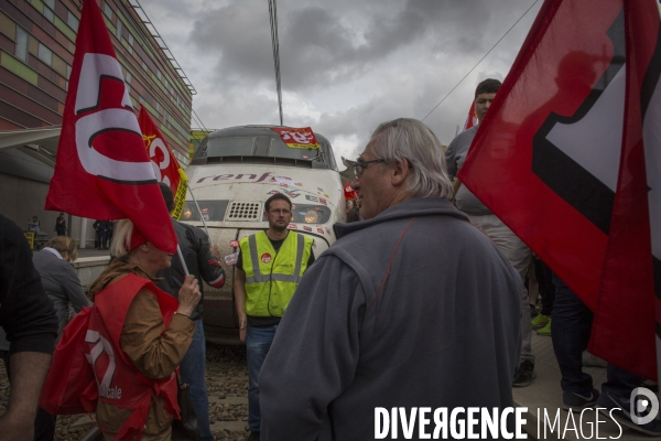 Blocage TGV Perpignan