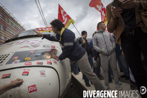 Blocage TGV Perpignan