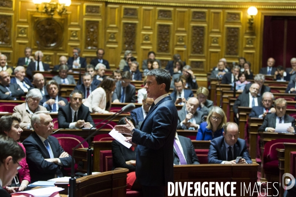 Questions au gouvernement au Senat.