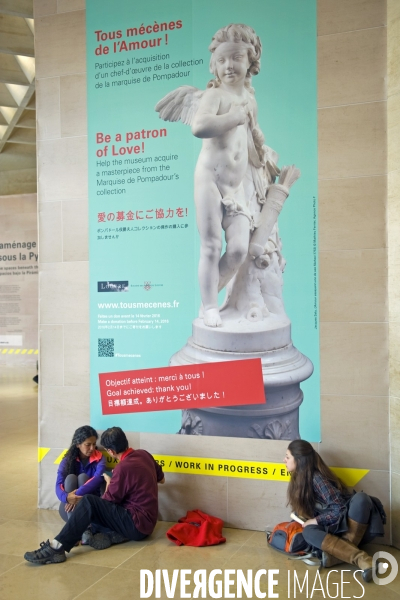 Illustration Mai 2016.Au musee du Louvre, tous mecenes de l  Amour