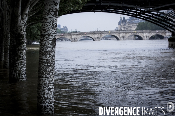 Paris, inondation sur les quais