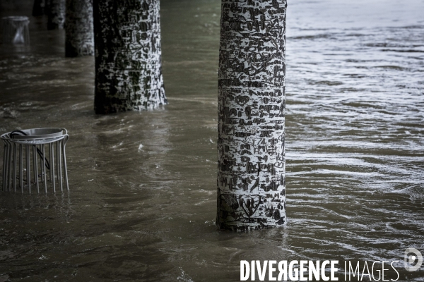 Paris, inondation sur les quais