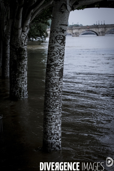 Paris, inondation sur les quais