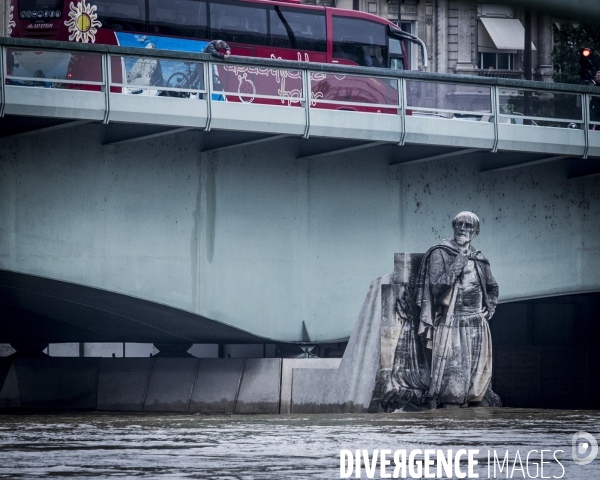 Paris, inondation sur les quais