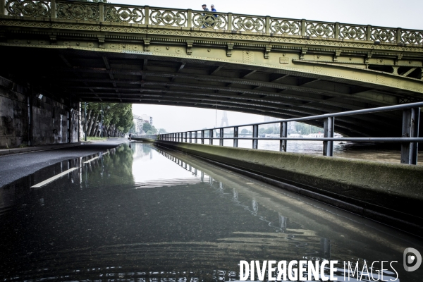 Paris, inondation sur les quais