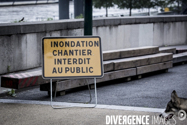 Paris, inondation sur les quais