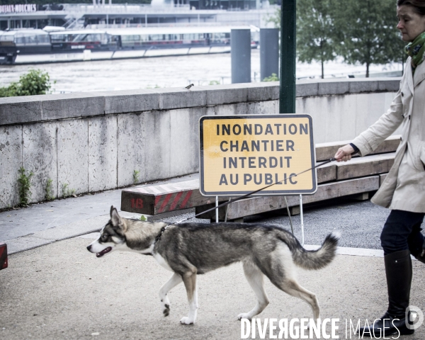 Paris, inondation sur les quais