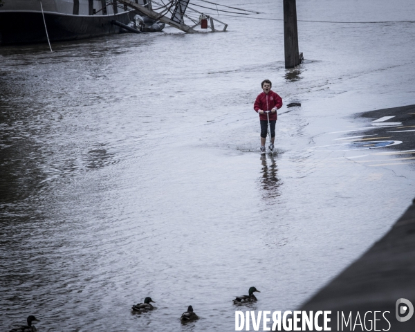 Paris, inondation sur les quais