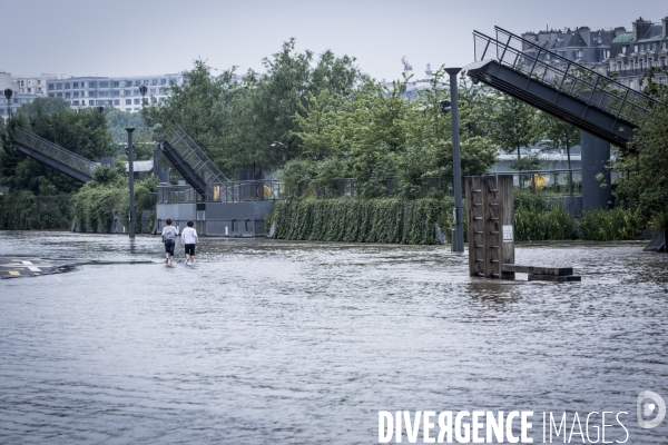 Paris, inondation sur les quais