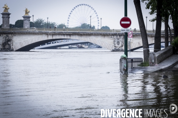 Paris, inondation sur les quais