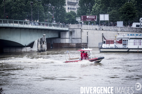 Paris, inondation sur les quais