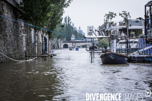 Paris, inondation sur les quais