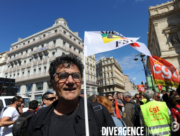 Manif intersyndicale a marseille