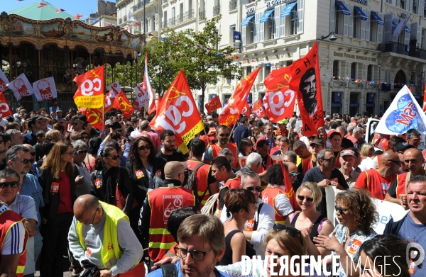 Manif intersyndicale a marseille