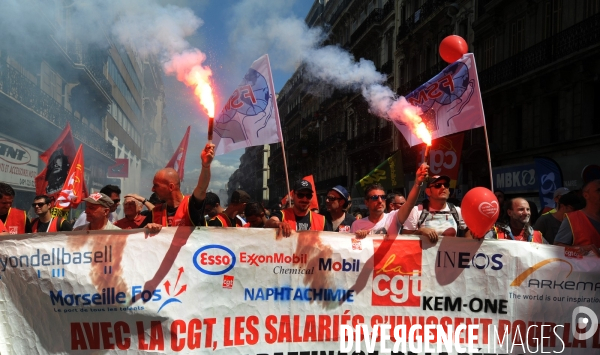 Manif intersyndicale a marseille