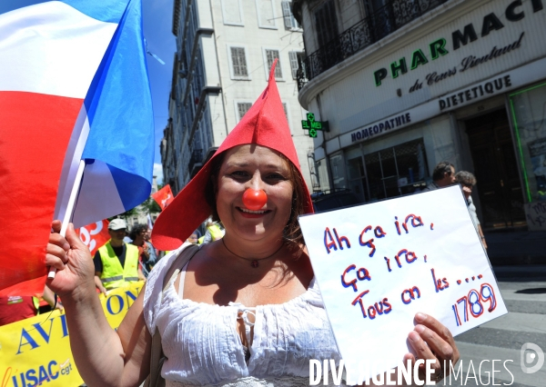 Manif intersyndicale a marseille