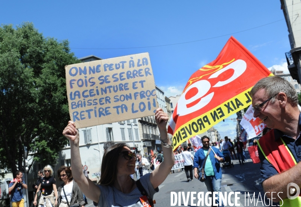 Manif intersyndicale a marseille