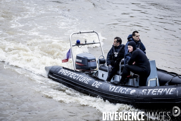 Paris, la Seine en crue