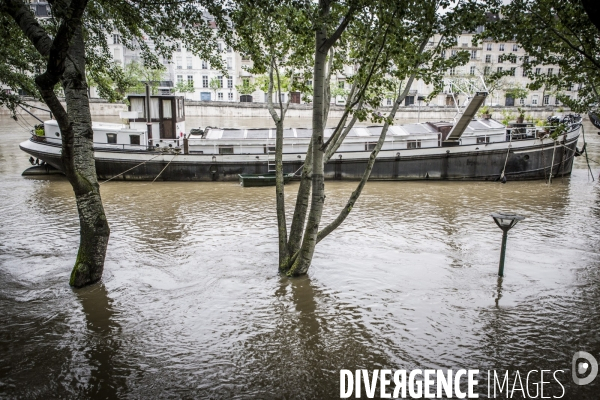 Paris, la Seine en crue