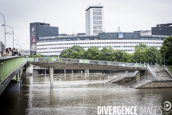 Paris, la Seine en crue