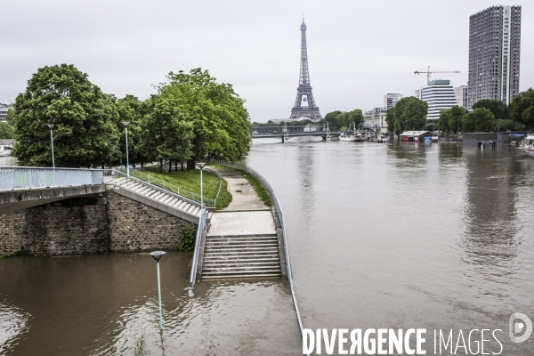 Paris, la Seine en crue