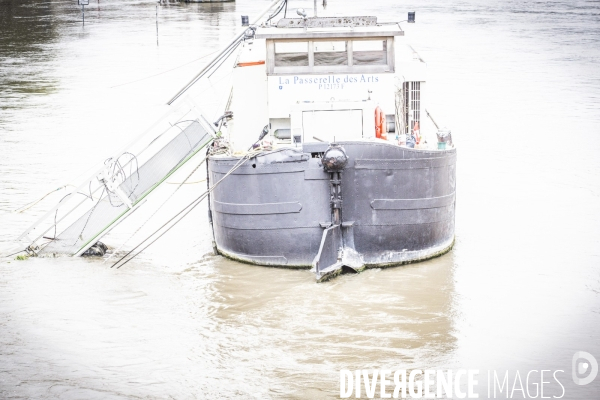 Paris, la Seine en crue