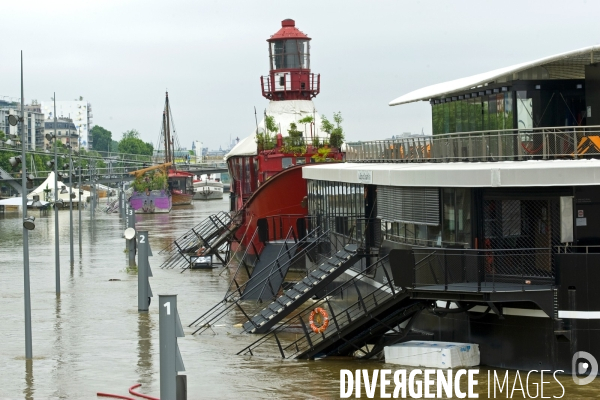 La crue de la Seine a Paris.