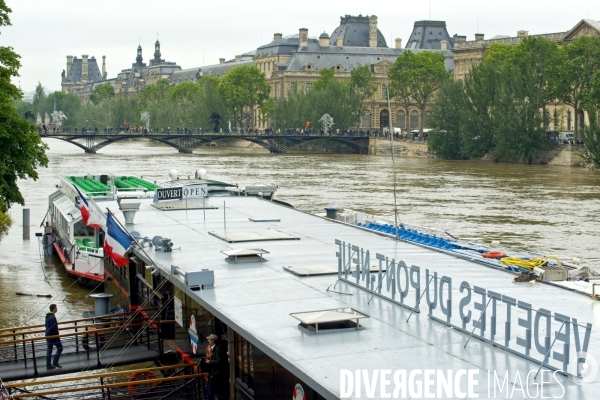 La crue de la Seine a Paris.