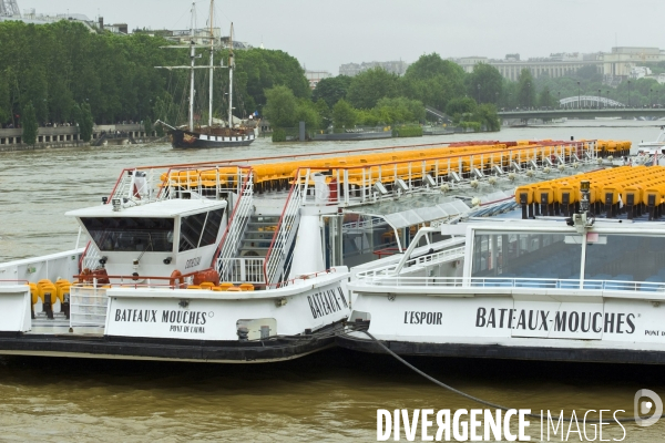 La crue de la Seine a Paris.