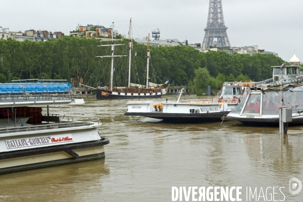 La crue de la Seine a Paris.
