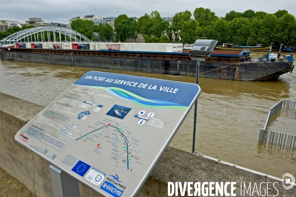 La crue de la Seine a Paris.