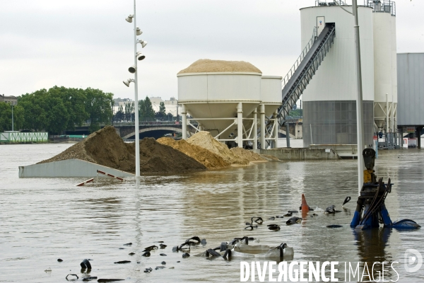 La crue de la Seine a Paris.