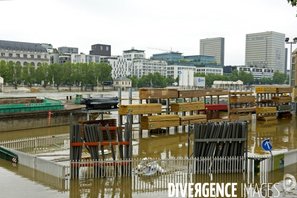 La crue de la Seine a Paris.