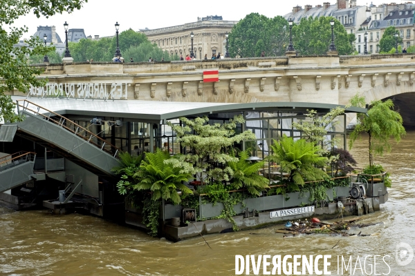 La crue de la Seine a Paris.