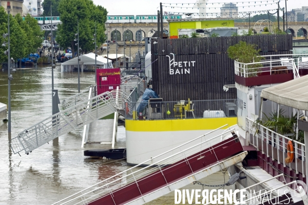 La crue de la Seine a Paris.