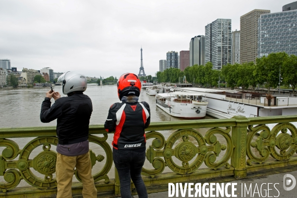 La crue de la Seine a Paris.