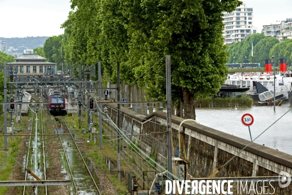 La crue de la Seine a Paris.