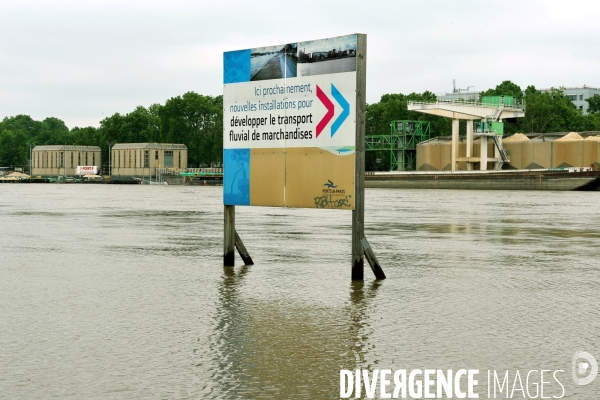 La crue de la Seine a Paris.