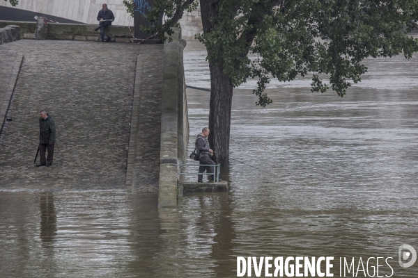 La seine en crue à Paris