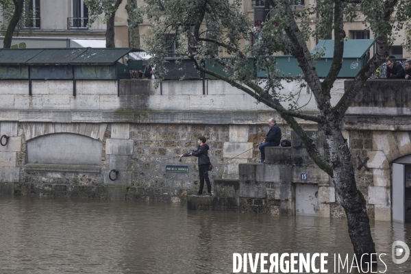 La seine en crue à Paris