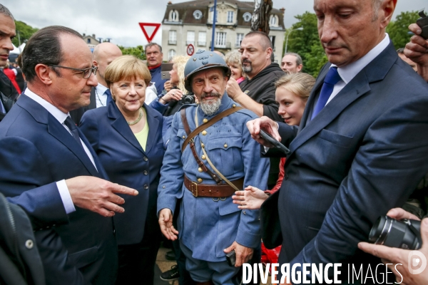 Hollande et Merkel à Verdun pour le 100e anniversaire de la bataille