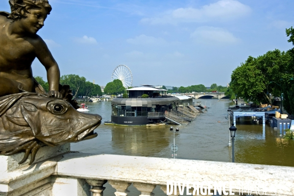 La crue de la Seine a Paris.