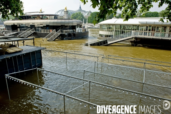 La crue de la Seine a Paris.