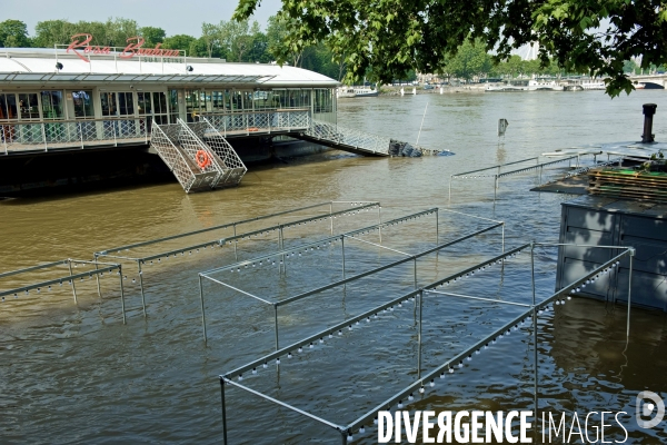 La crue de la Seine a Paris.