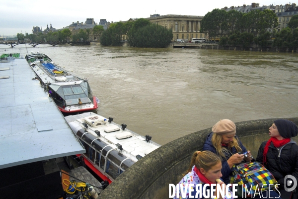 La crue de la Seine a Paris.